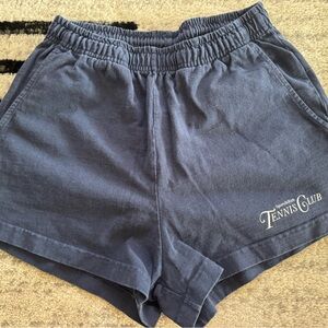 Women's Navy Blue Shorts Sporty & Rich